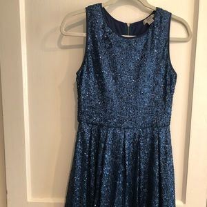 Blue sequence dress